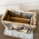 Christmas Moose Wood Box Centerpiece – Rustic Woodland Cabin Decor