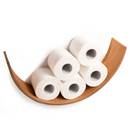 Willow Tree Wooden Toilet Paper Holder with Shelf