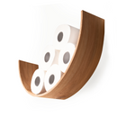 Willow Tree Wooden Toilet Paper Holder with Shelf