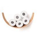 Willow Tree Wooden Toilet Paper Holder with Shelf