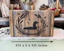 Handcrafted Loon Wooden Planter Box | Cabin, Lodge & Lake House Decor