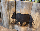 Meadow Black Bear Wood Box Centerpiece – Rustic Woodland Decor