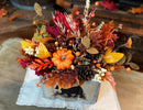 Fall Black Bear Wood Box Centerpiece – Rustic Woodland Decor
