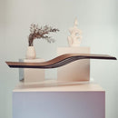 Floating Wave Wooden Wall Shelf