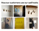 Handcrafted Wooden Wall Hook  Minimalist Entryway & Home Decor